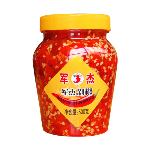 Hunan specialty Junjie Spicy King Chopped Chili Pepper Seasoning Stir-fried Vegetables, Bibimbap, Mixed Noodles, Rice Seasoning Chopped Chili Sauce Direct Supply