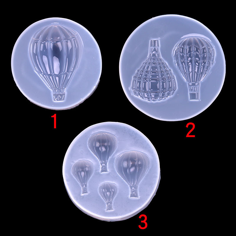 Espejo completo múltiples globo de aire caliente Epoxi UV pegamento arcilla molde de silicona accesorios de la cáscara del teléfono móvil colgante molde de silicona decorativa