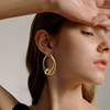 Hula hoop, brand earrings, suitable for import, European style