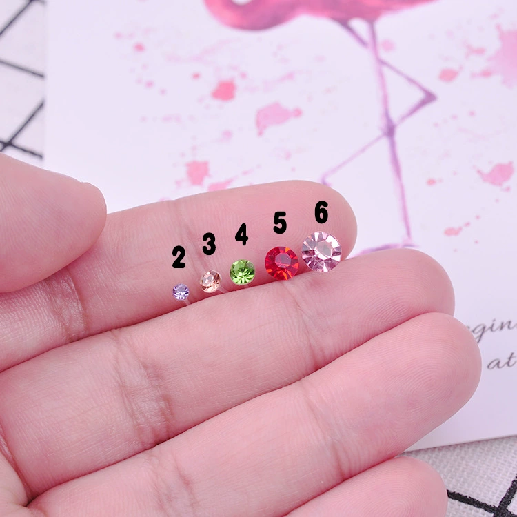 (Cross-border trading), plastic accessory, transparent earrings with zircon, set