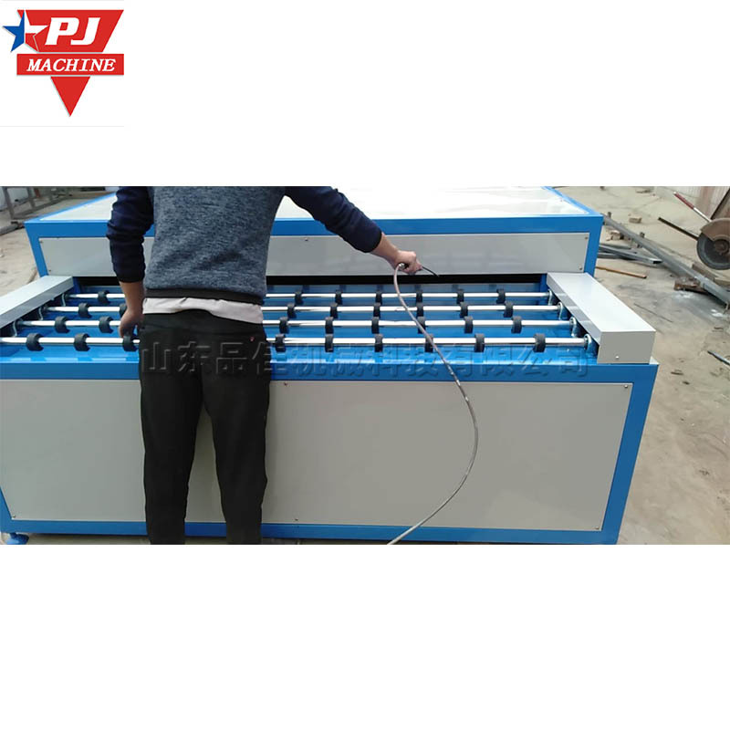 卧式钢化玻璃清洗机 滚刷式装修玻璃清洗烘干机 全胶辊自动洗片机