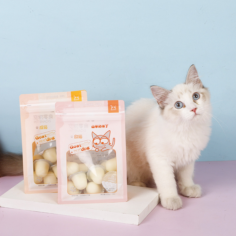 Korean Both Goat Milk Pudding Cat Snacks Wholesale in Stock Kitten Nutrition Snacks Goat Milk Jelly Pet Snacks
