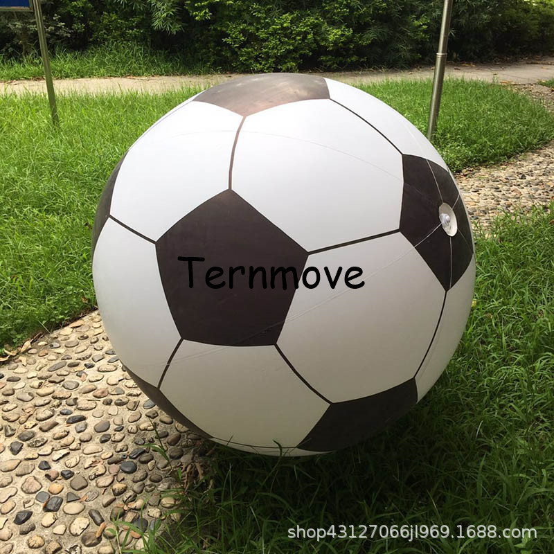 PVC soccer football升空落地广告充气氦气活动团建互动手抛足球