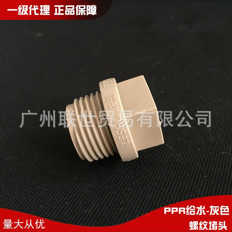 Гуандун Liansu подлинный PPR Аксессуары для водоснабжения 4 минуты 1/2 резьбовая заглушка пылезащитная труба 3/4 заглушка заводская цена прямые продажи