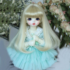 BJD wig doll hair style imitation Mahair 3/4/6 inches SD doll hair high temperature wire anime wig wholesale