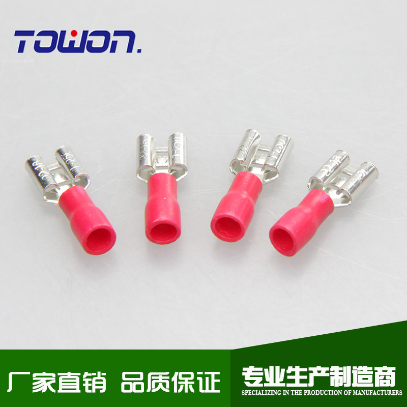 预绝缘端头FDD1.25-187 扁背型公母双压端头 冷压端子 热卖推荐