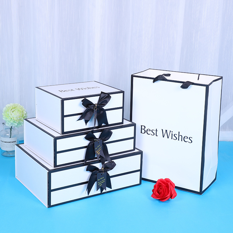 New spot Flip gift box exquisite ins style gift box Valentine's Day gift box thermos cup gift packaging box