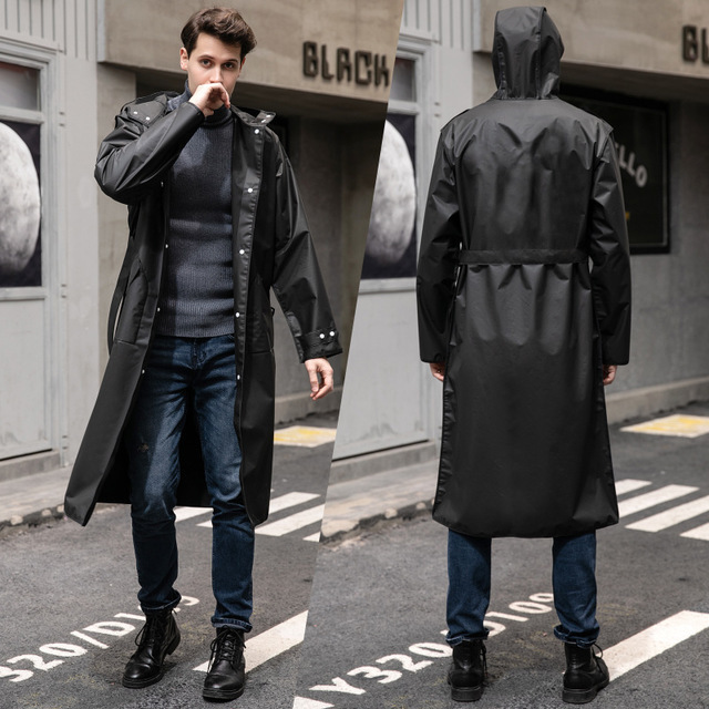 Moda Eva estilo coreano Comercio exterior cinturón de moda impermeable hombres y mujeres adultos largo al aire libre senderismo impermeable cazadora