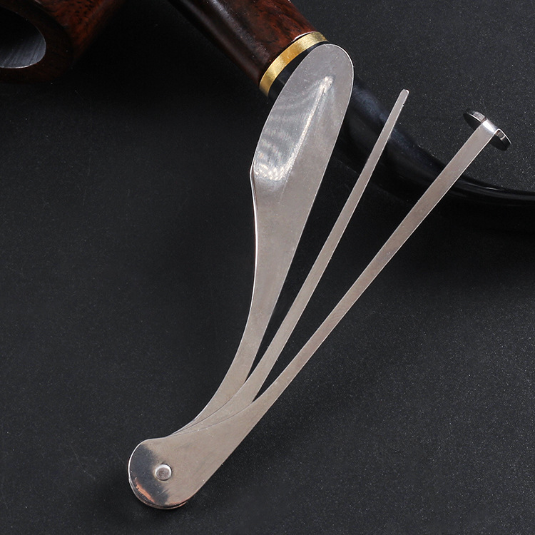 Pipe Three-In-One Knife Tool Stainless Steel Knife Pressure Stick Needle Scraper Pipe Accessories Pipe Knife