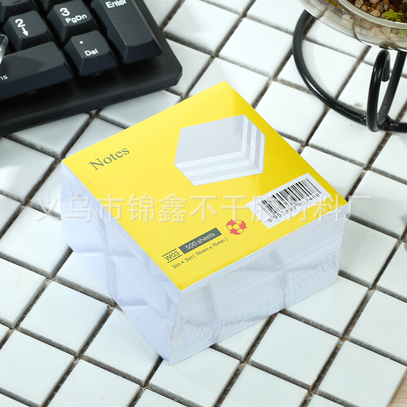 Bloque de papel notes adhesivos con funda retráctil creativa, mensajes