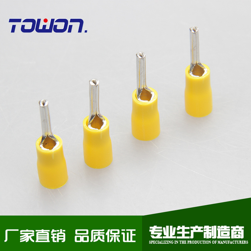 厂家供应 预绝缘端头PTV5.5-13 铜线耳 表面镀锡防氧化 端子