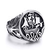 Retro ring suitable for men and women stainless steel, hair accessory, European style, wholesale