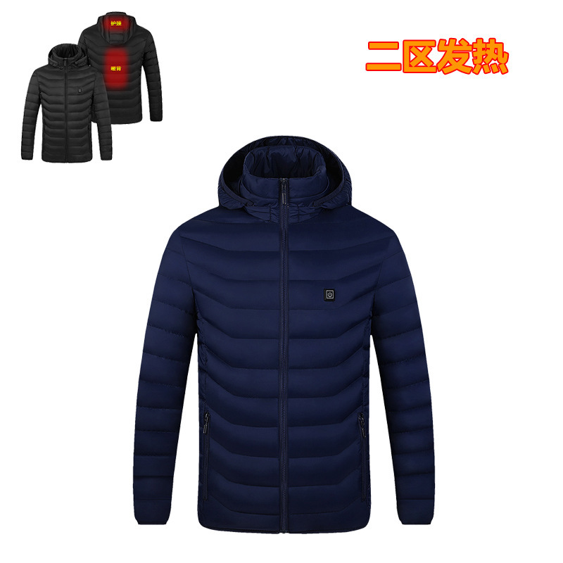 La temperatura constante de la pareja de la ropa de calefacción inteligente transfronteriza del Distrito 8 USB eléctrico abajo ropa acolchada de algodón calefacción fábrica de ropa acolchada de algodón al por mayor