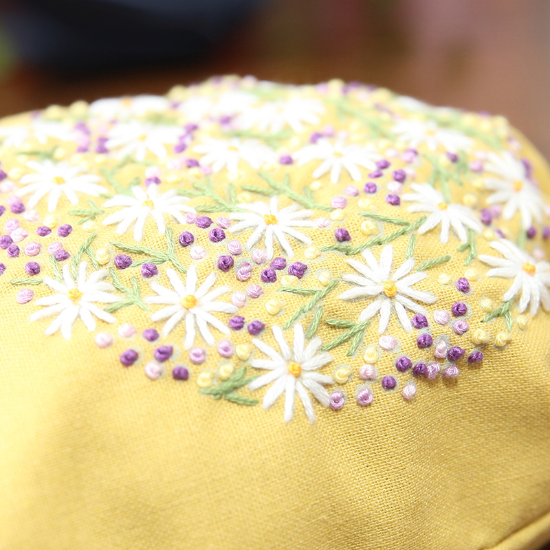 Jinhao bordado hecho a mano material de bricolaje bolsa Cordón portátil Lu bordado cosmético bolsa no Cruz puntada bolsa de almacenamiento