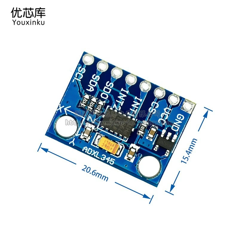 GY-291 ADXL345 цифровой трехосевой модуль ускорения гравитации наклона IIC/SPI передача