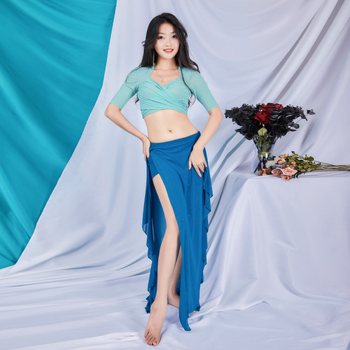 Dancer, belly dance costume for women, new suit, autumn group suit, long skirt, performance suit, practice suit 5553