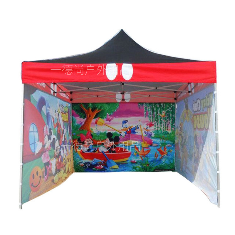 广告帐蓬3*3米大排档游乐场帐篷四角展览帐篷厂家折叠帐篷遮阳棚