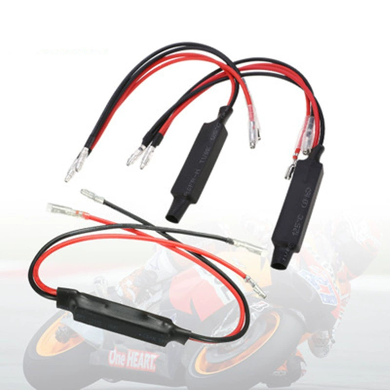 现货工厂摩托车LED转向灯解码器 信号灯防快闪电阻解码器 10W10欧