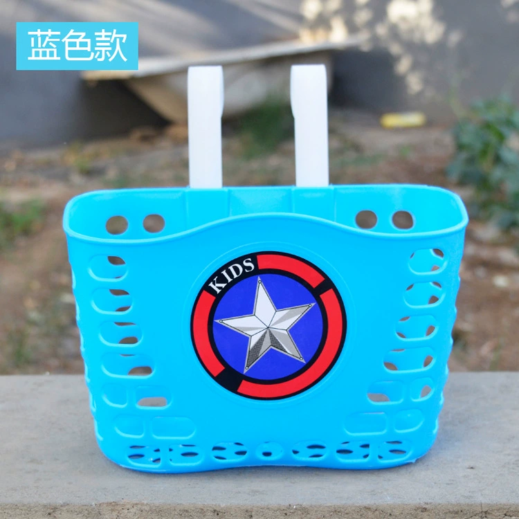 Детская корзина для велосипеда, передняя корзина, водонепроницаемая съемная корзина для коляски, универсальная корзина на раме, пластиковые аксессуары