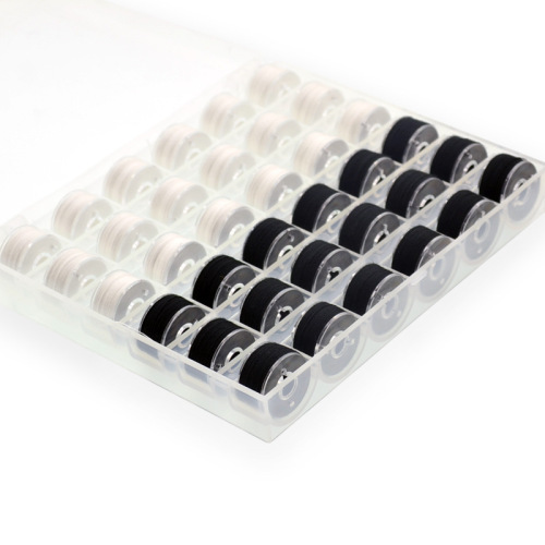 Brand new material, environmentally friendly bobbin box with thread, various specifications, fixed color bobbin thread set, wholesale bobbin thread sewing thread set