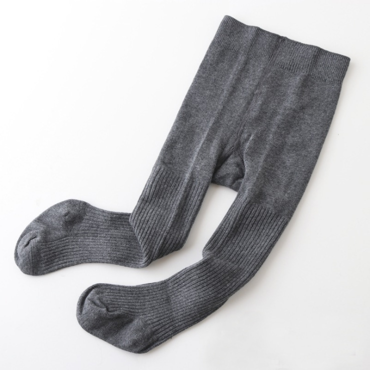 Pantimedias para niños bebé doble aguja pantimedias algodón peinado anti-pilling cosido a mano otoño cordón polainas