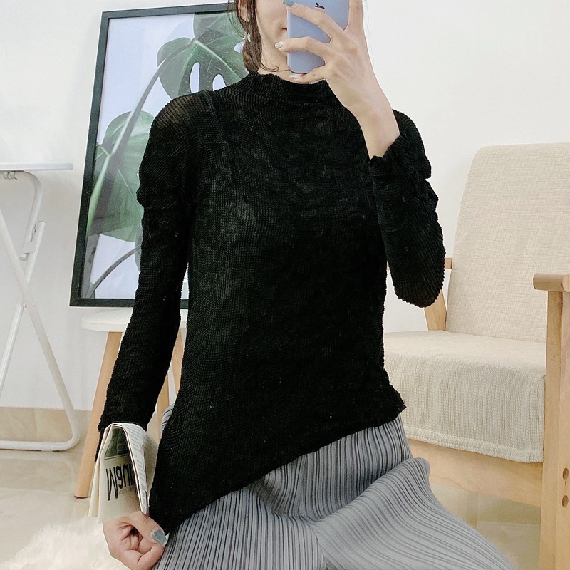 검은 색 긴 소매