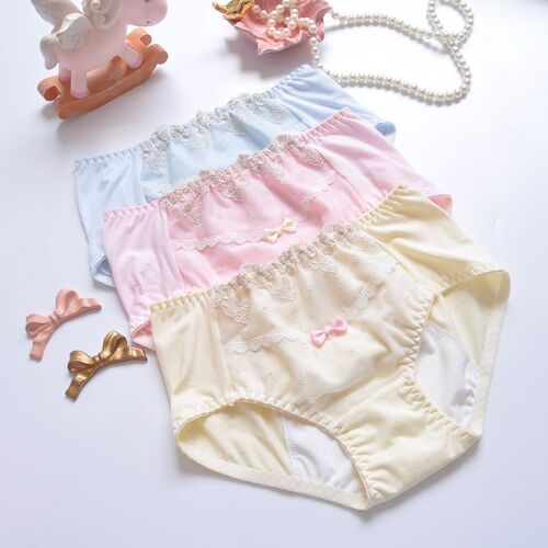 Factory shipped Japanese pure cotton mid-waist menstrual period day and night leak-proof menstrual pants women's underwear