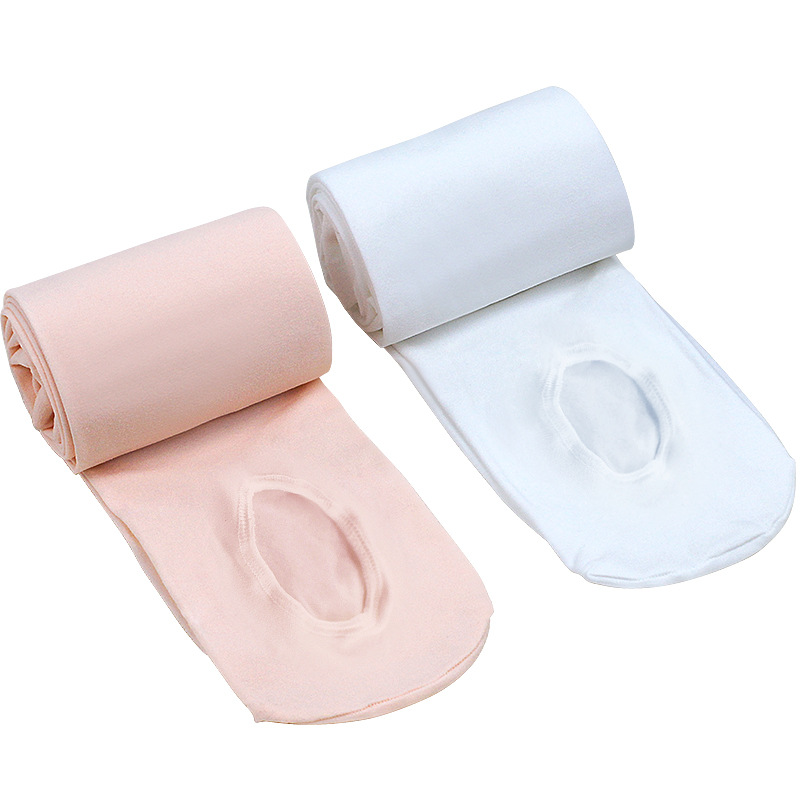 Calcetines de baile 60D para niños, estilo fino de verano, ejercicios de ballet para niños grandes, leggings sin agujeros, pantimedias