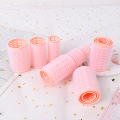 Fashionable self-adhesive hair rolls 12 pieces into the curling barrel pear flower curly bangs PP hair curlers air curls ladies sticky hair curlers