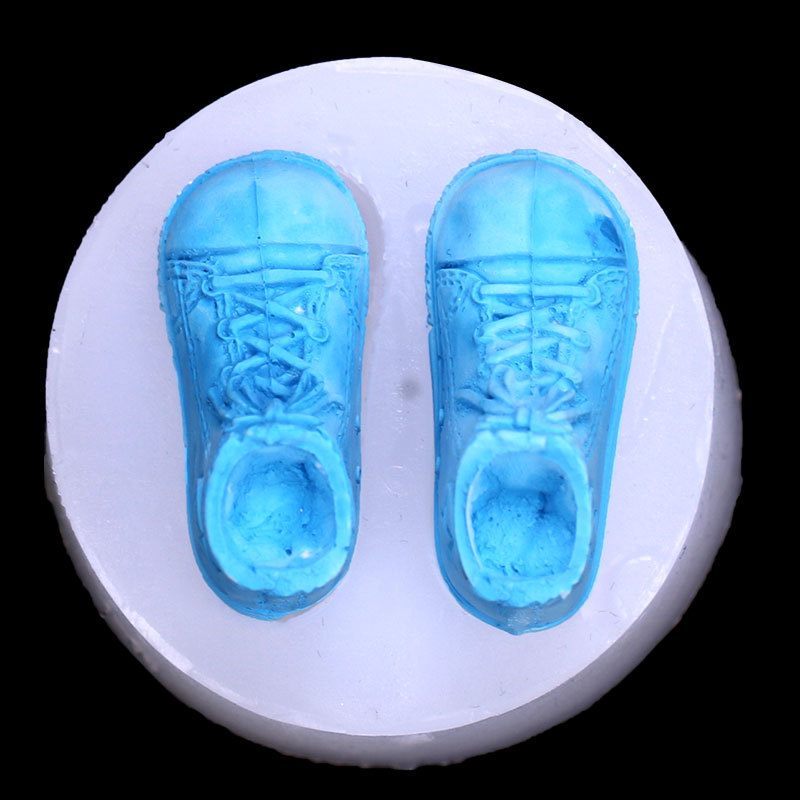 DIY cristal epoxi zapatilla silicona molde zapatos de béisbol hecho a mano