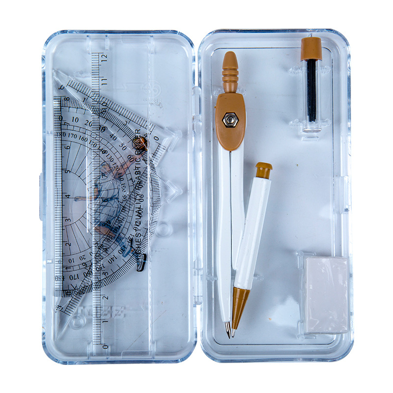 3301 brújulas de examen de estudiante conjunto de ayudas para la enseñanza de matemáticas conjunto de 7 piezas suministros escolares herramientas de matemáticas equipo de dibujo de diseño