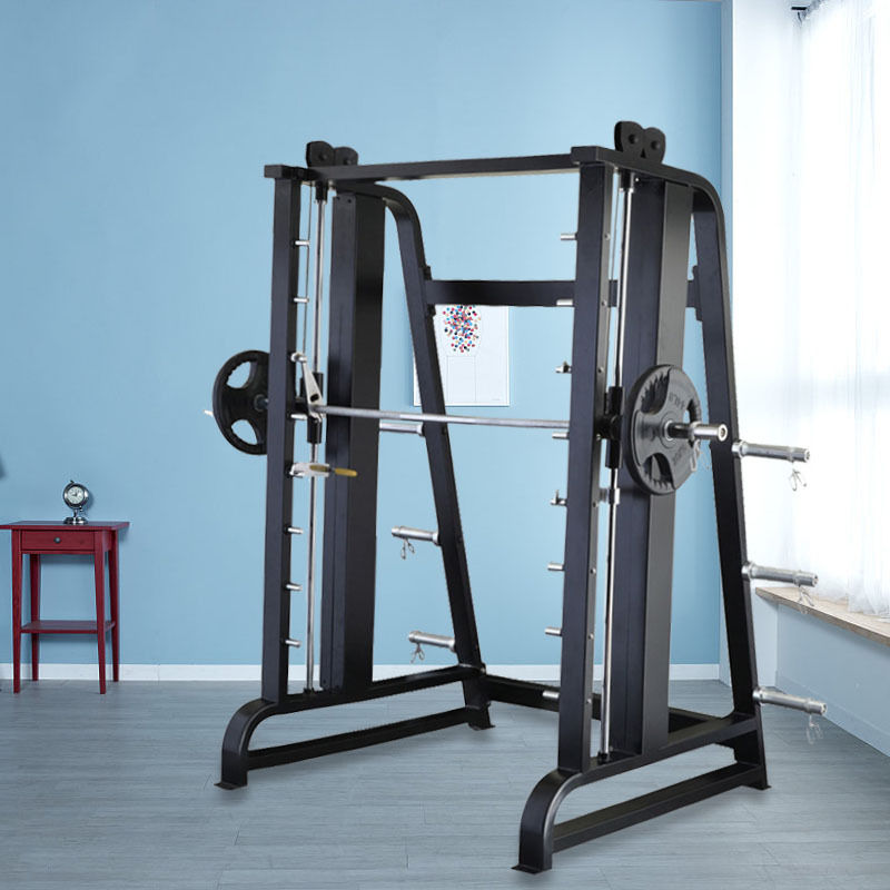 Máquina comercial Smith sentadilla rack interior volador pájaro pórtico integral entrenador oblicuo Squat Press rack equipo fitness