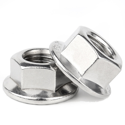 304/201/316 stainless steel flange nut hexagonal padded anti-loosening anti-slip screw cap M3M4M5M6M8M10