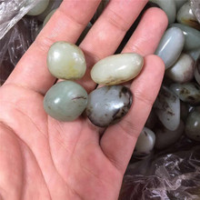 天然和田玉随型吊坠无雕刻青白色原石吊坠新疆籽料白玉玉石挂件