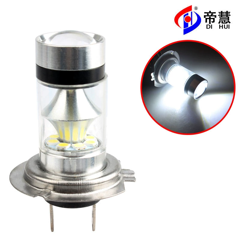 Фабрика прямые поставки автомобиля LED высокой мощности противотуманные фары H 7 100W 20LED Острые СВЕТОДИОДНЫЕ Противотуманные фары лампы