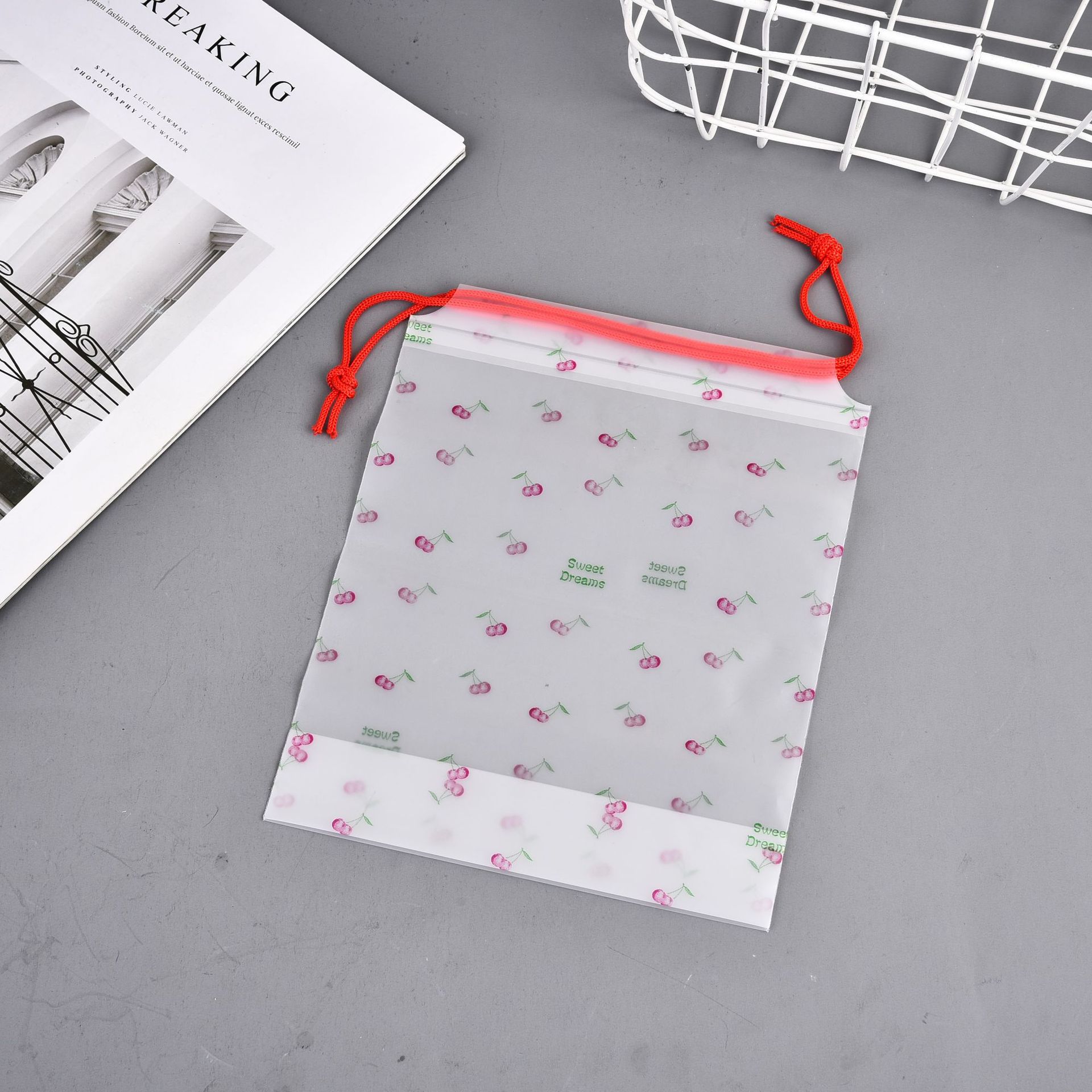 Toalla DE CARA bolsa de embalaje esmerilado bolsa de cordón calcetines ropa interior bolsa de cordón engrosada zapatos de viaje bolsa de almacenamiento colgante