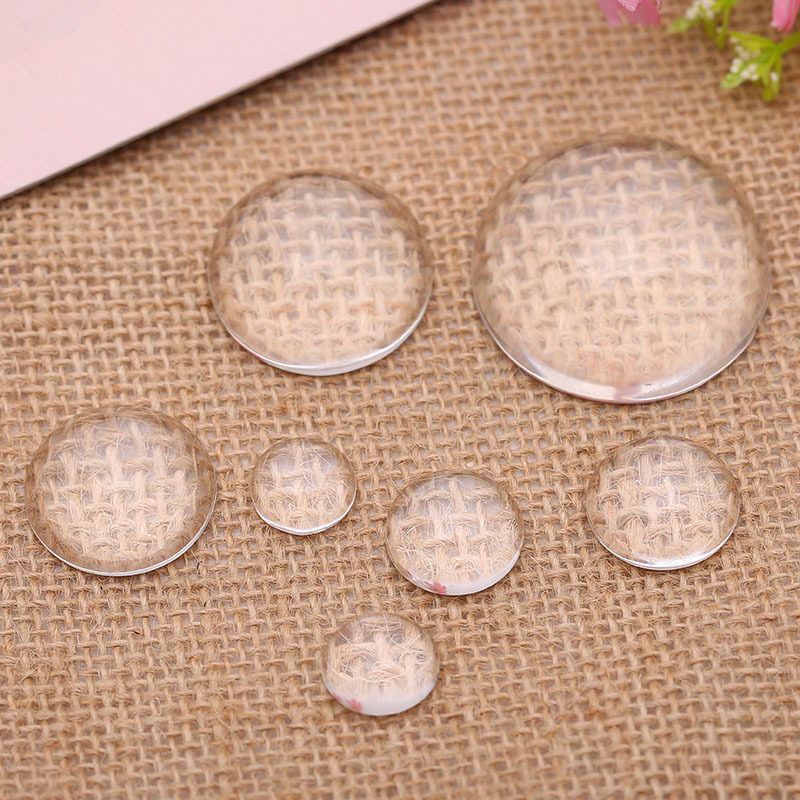 transparent necklace and earrings