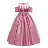 Small princess costume, dress, removable long skirt, belt, suitable for teen, open shoulders