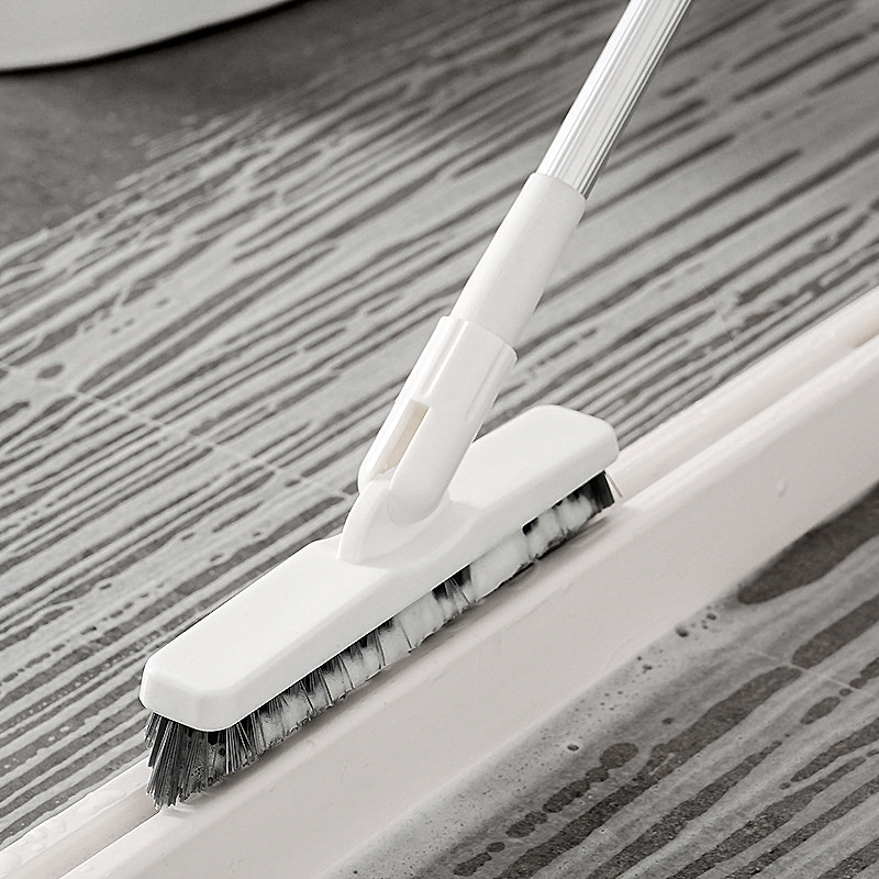 Toilet floor brush long handle bristle floor brush bathroom wall brush toilet tile gap removing dead angle cleaning brush