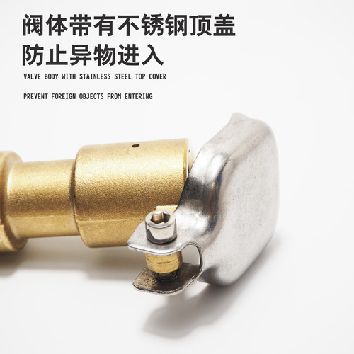Lawn garden all-copper water dispenser DN15 quick water dispenser 6-point plug-in rod green water pipe ground joint sprinkler plug