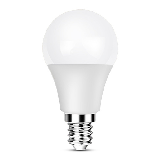 led球泡灯批发 e14小螺口塑包铝灯泡 台灯光源家用健康照明节能灯