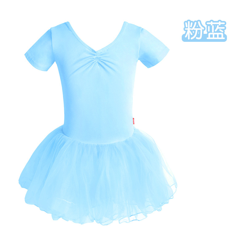 Ropa de baile niños niñas práctica ropa de manga larga hilado puffy ropa de rendimiento vestido lindo Ballet princesa vestido