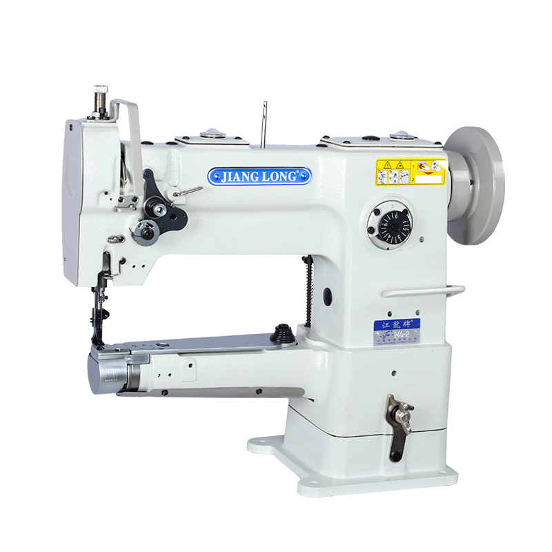 Jianglong 246 Small Mouth Cylinder Type High Car Comprehensive Three Synchronous Feeding Needle Car Handbag Women's Bag Semi-Automatic Sewing Machine