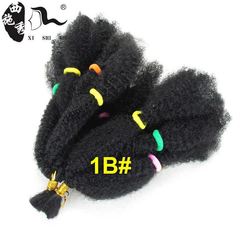 AliExpress Foreign Trade Chemical Fiber Wig afro kinky bulk Caterpillar Hair Extending Large Braid African Dirty Braid