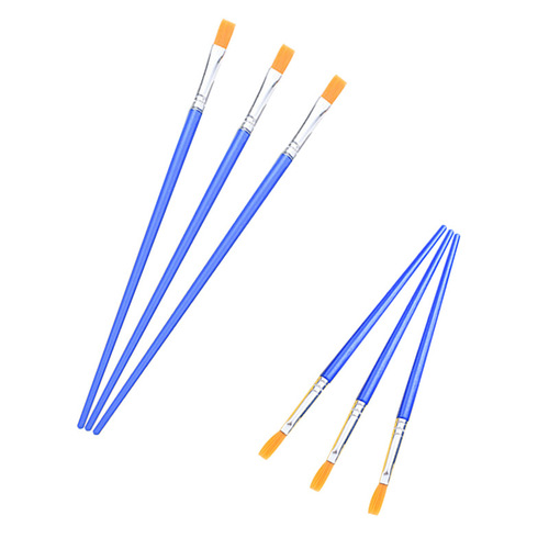 Flat head digital oil paint brush, nylon hair brush, DIY graffiti pen row, glue brush, cleaning brush