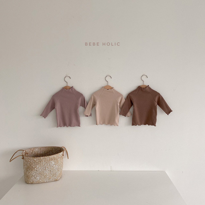Ropa de los niños del estilo coreano Bebé Ropa de otoño infantil de manga larga Camiseta de los niños tocando la parte superior del bebé recién nacido