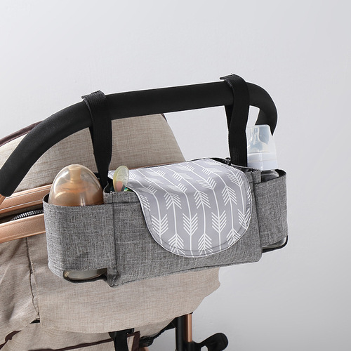 Stroller hanging bag storage bag multifunctional bottle and water cup holder stroller hanging bag storage blue storage cross-border