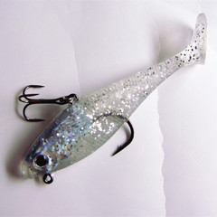 Palamon Bait Silver Flash Lead Soft Fish T-tail 14g 8cm Lure