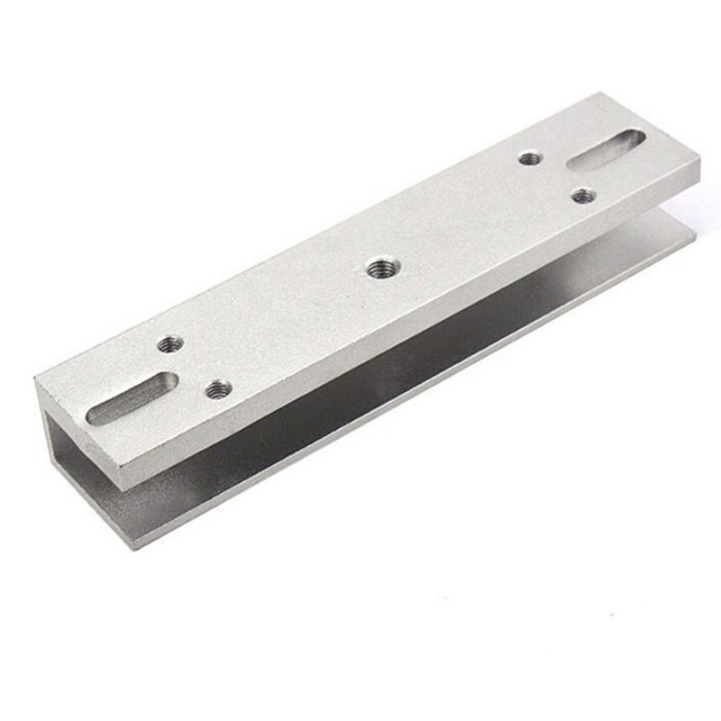 Clip superior e inferior para puerta de vidrio sin marco con soporte en U para cerradura magnética