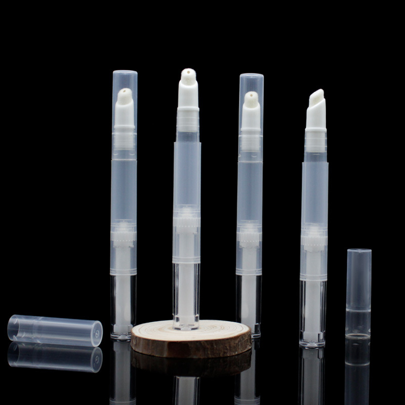 Tubo de brillo labial de 3 ml en stock, tubo de corrector, botella dispensadora de base líquida, material de embalaje para corrector líquido, bolígrafo giratorio de 3 ml para cosméticos